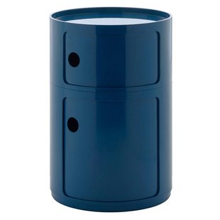 Kartell Componibili New Big Kast Nachtkastje&Oslash;42 (2 Comp.) Blauw