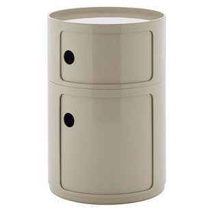 Kartell Componibili New Big Kast Nachtkastje&Oslash;42 (2 Comp.) Duifgrijs