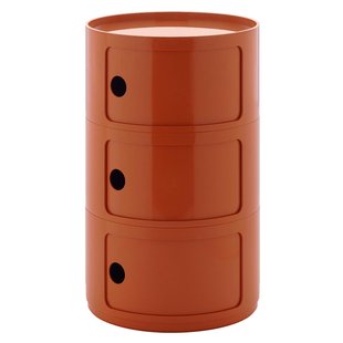 Kartell Componibili New Big Kast Nachtkastje&Oslash;42 (3 Comp.) Oranje