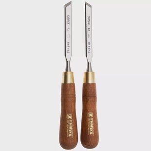 Narex Wood Line Plus Skew Chisel Set 851662, schuine beitelset 12 mm 30°, 2-delig