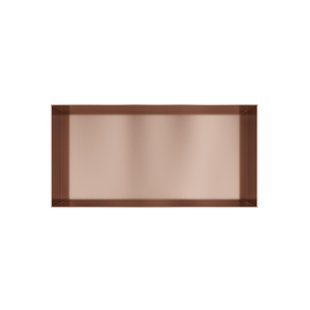 Hotbath &MORE Inbouwbox of inbouwnis - 30x60x10 - frameless - Geborsteld koper PVD BOX060FBCP