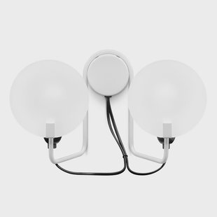 Bugia LED wandlamp, wit, 2-lamps Stilnovo - Woonkamer - Designer - Metaal - Meerdere lampen