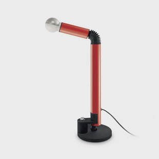 Periscopio tafellamp, rood, hoogte 68 cm, metaal Stilnovo - Woonkamer - Designer