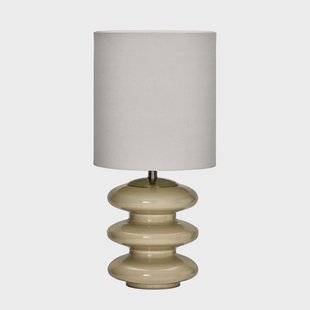 Step L tafellamp zandkleurig katoen glas House Doctor - Woonkamer - Scandinavisch - Stof - 1 lamp