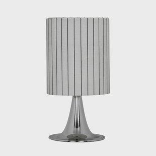 Tulip tafellamp 50 cm zilver katoen House Doctor - Woonkamer - Scandinavisch - Stof - 1 lamp
