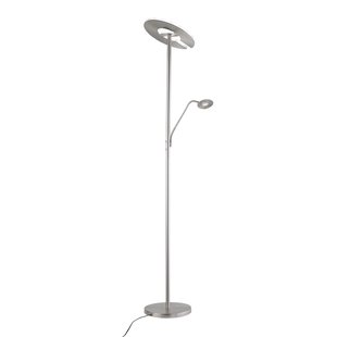 Fischer & Honsel Vloerlamp Nikkel Led 37w+8w