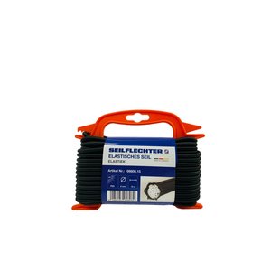 Seilflechter Elastiek Latex/polyester Zwart – 6 Mm X 15 M Op Rol