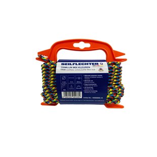 Seilflechter Trimlijn 6mm Gevlochten Mixed Color 10m Op Haspel