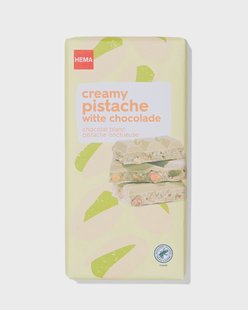 HEMA Chocoladereep wit pistache 180g