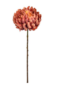 Kunstbloem Mum Groot - Oranje - 63 cm