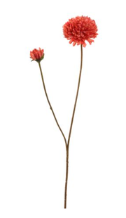 Kunstbloem Mum - Zalm - 63 cm