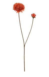 Kunstbloem Mum - Oranje - 63 cm