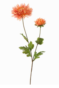 Kunstbloem Chrysant - Oranje - 73 cm