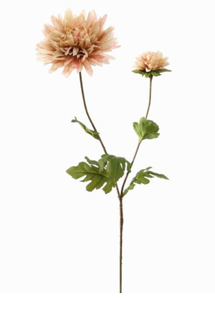 Kunstbloem Chrysant - Amber - 73 cm
