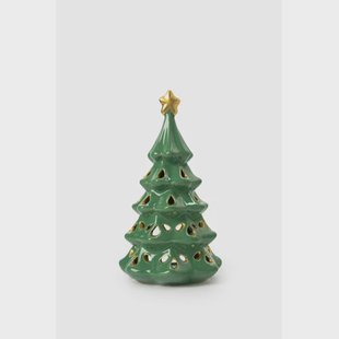 Sissy-Boy Groene kerstboom waxinelichthouder (20.5 cm)