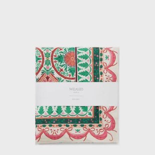 Sissy-Boy Wit tafelkleed met kerstprint (160x300 cm)