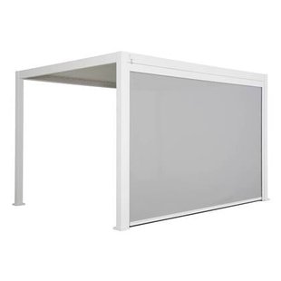 sweeek - Pergola met lamellendak, 3x4m + 4m luifel