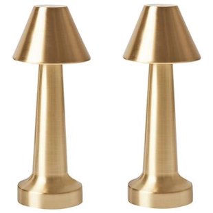 Beliani - JOANES - Set van 2 tafellampen - Goud - IJzer