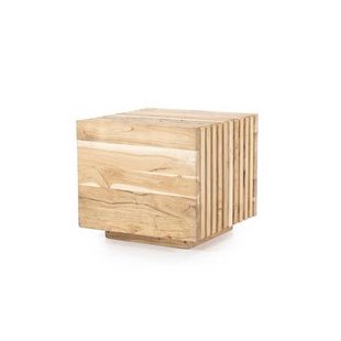 FurniLux Bijzet tafel Tom - 50x50x45 cm - naturel