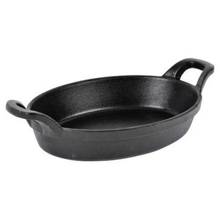 Cookinglife Ovenschaal Cast Iron Gietijzer Ovaal 21 x 15 x 4 cm