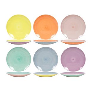 Cookinglife Dinerborden Pastel Harmony ø 26.5 cm - 6 Stuks