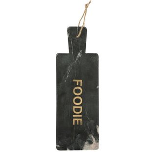 J-Line kaasplank - zwart|goud - large