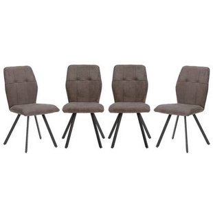 Calicosy - MERY Set van 4 stoelen in stof - H48 cm -
