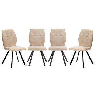 Calicosy - MERY Set van 4 stoelen in stof - H48 cm -