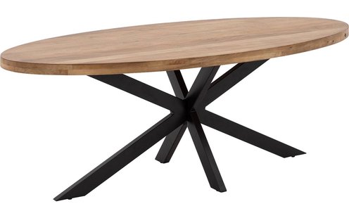 Goossens Basic Eettafel Lecce, Ovaal 210 x 100 cm