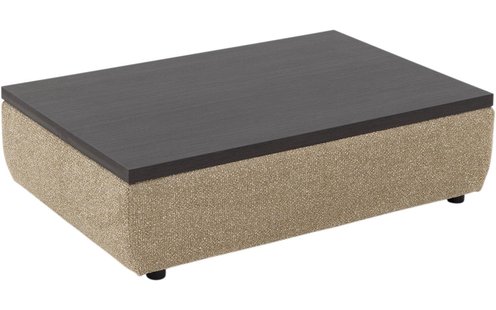 Goossens Hocker Lago, Hocker 114 x 75 cm met houten blad