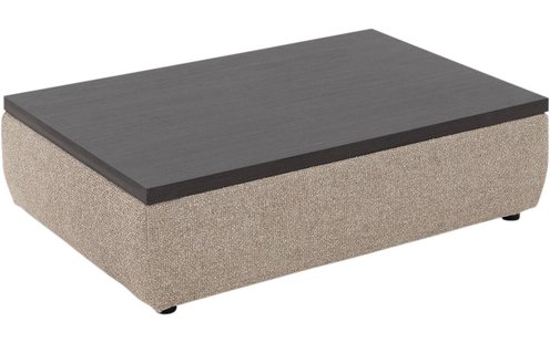 Goossens Hocker Lago, Hocker 114 x 75 cm met houten blad