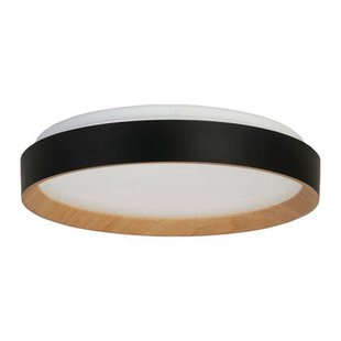 Searchlight Sorrento Plafondlamp - Zwart / Hout