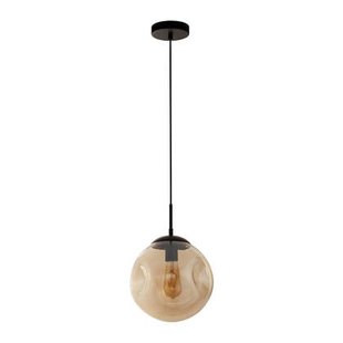 Searchlight Punch Hanglamp 1-lichts - Zwart / Champagne