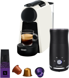 De'Longhi Nespresso Essenza Mini EN85.W + Pierre melkopschuimer