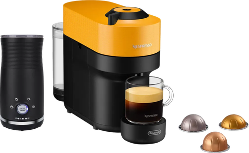 De'Longhi Nespresso Vertuo Pop ENV90.Y + Pierre Melkopschuimer