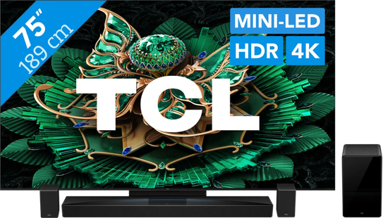 TCL 75 QD Mini-led C71K 4K (2025) + TCL Q85H PRO