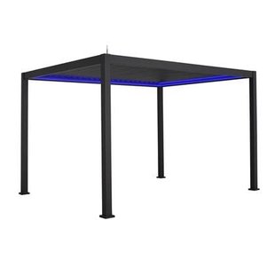 sweeek - 3x4 m elektrische aluminium pergola met LED-verlichting