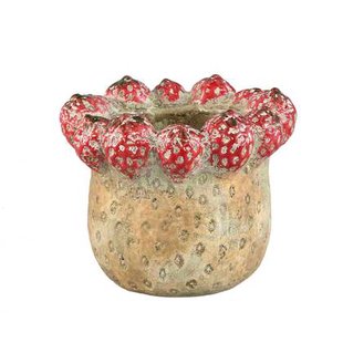 PTMD - Pot Fruitsy - Rood - 21x21x18cm