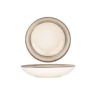 Bonna Diep bord - Cortado - Porselein - 23 cm (1000cc) - set van 6