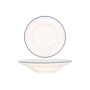 Bonna Pastabord - Linea Blue - Porselein - 24 cm (400cc) - set van 2