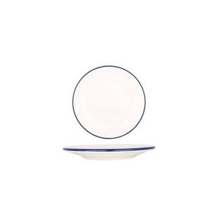 Bonna Gebaksbord - Linea Blue - Porselein - 15 cm - set van 6