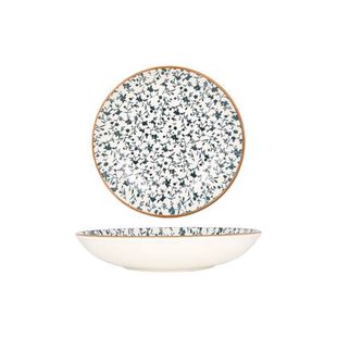 Bonna Diep bord - Calif - Porselein - 23 cm (1000cc) - set van 6