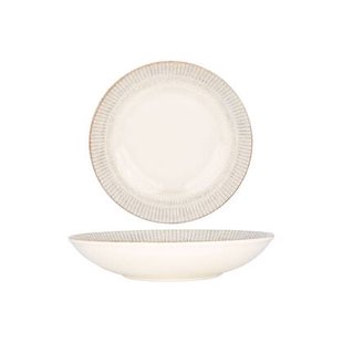Bonna Diep bord - Galata - Porselein - 25 cm (1300cc) - set van 6