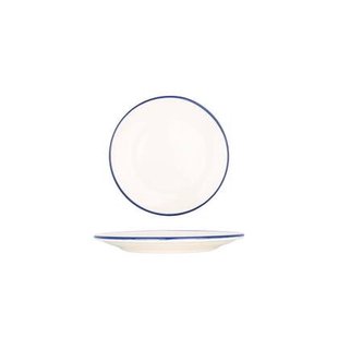 Bonna Gebaksbord - Linea Blue - Porselein - 19 cm - set van 6