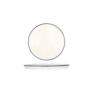 Bonna Gebaksbord - Linea Blue - Porselein - 22 cm - set van 6