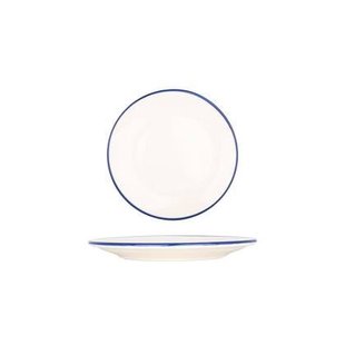Bonna Gebaksbord - Linea Blue - Porselein - 23 cm - set van 6