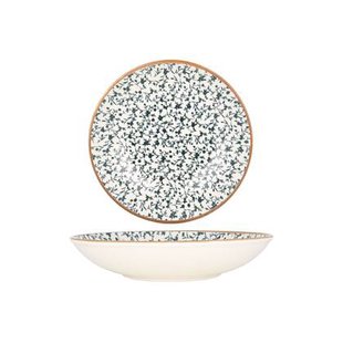 Bonna Diep bord - Calif - Porselein - 25 cm (1300cc) - set van 6