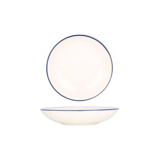Bonna Diep bord - Linea Blue - Porselein - 23 cm (1000cc) - set van 6