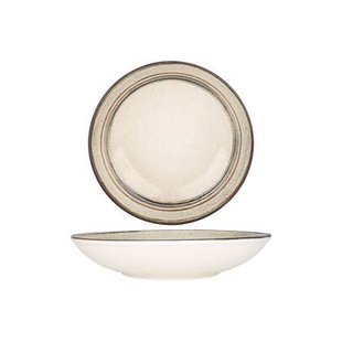 Bonna Diep bord - Cortado - Porselein - 25 cm (1300cc) - set van 6