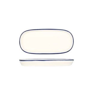 Bonna Serveerschaal - Linea Blue - Porselein - 21 cm - set van 2